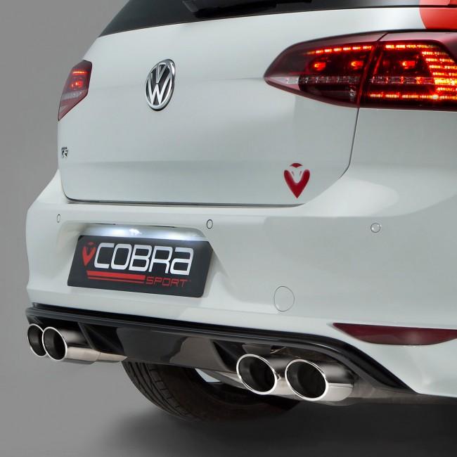 VW Golf R (Mk7) 2.0 TSI (5G) (12-18) Cat Back Performance Exhaust - Cobra Sport