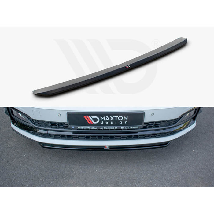 VW Polo GTI MK6 (AW) Front Splitter V.4 - Maxton Design