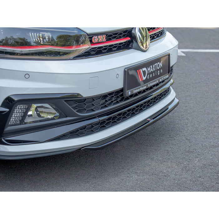 VW Polo GTI MK6 (AW) Front Splitter V.4 - Maxton Design