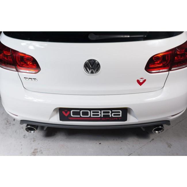 VW Golf GTD (Mk6) 2.0 TDI (5K) (09-13) GTI Style Cat Back Performance Exhaust - Cobra Sport